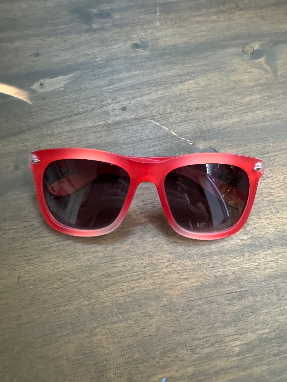NWOT Bright Pink Ombré Wayfarer Sunglasses Retro Square Gradient Frame